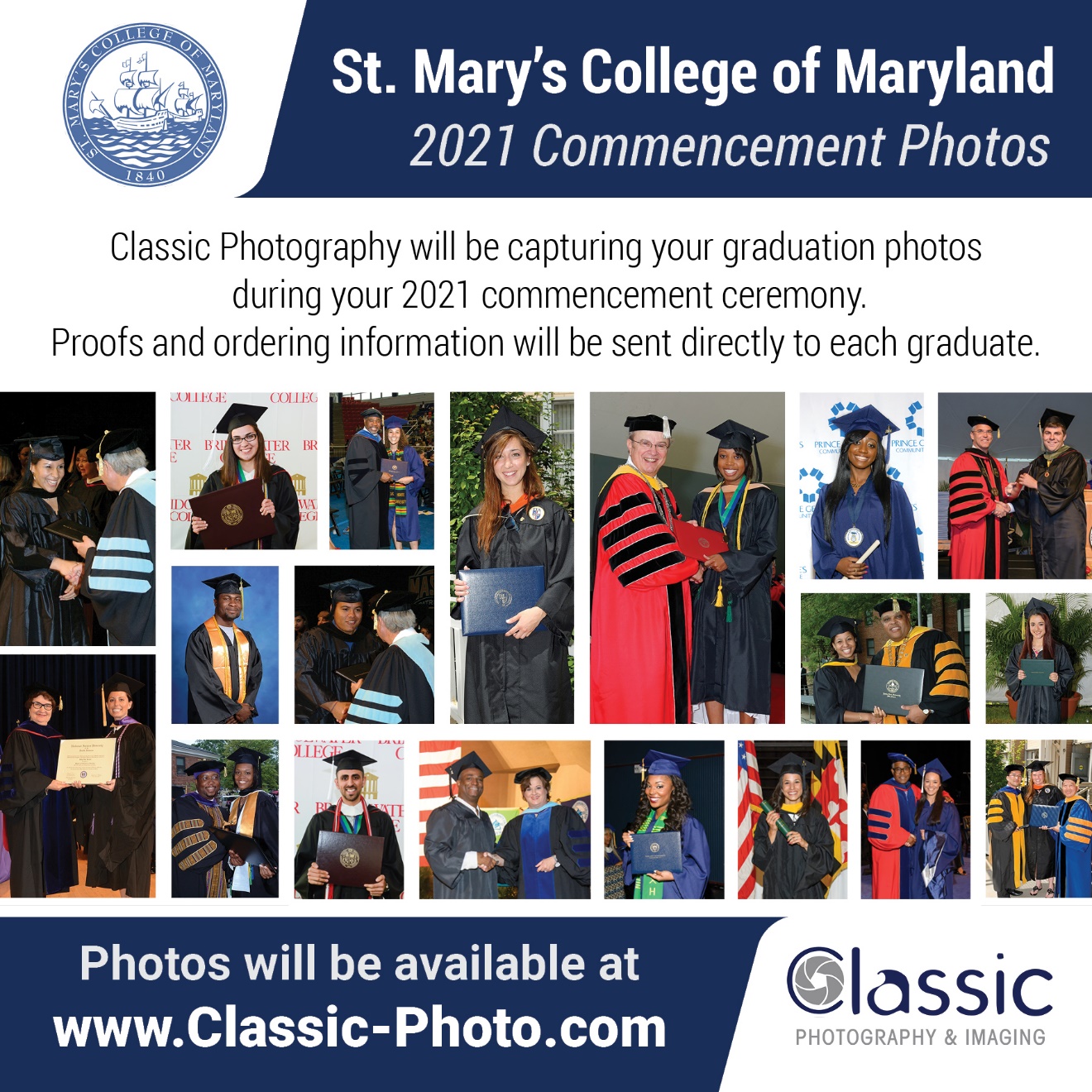 Classic Photography Graduation Photos | St. Marys College of Maryland